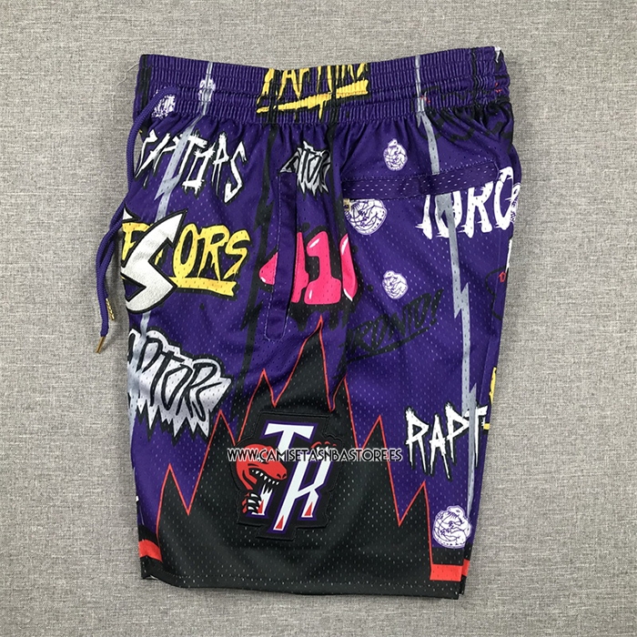 Pantalone Toronto Raptors Just Don Slap Sticker Violeta